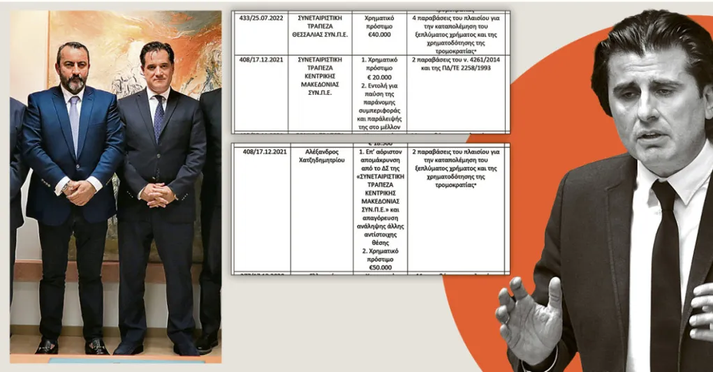 Ο «γαλάζιος» Καραθανάσης και ο «ποταμίσιος»  Χατζηδημητρίου ζημίωσαν με εκατομμύρια το ελληνικό δημόσιο και την Ευρωπαϊκή Ένωση