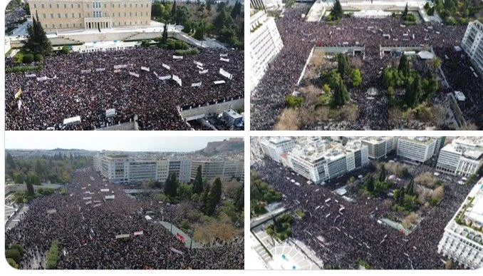 Αδιανόητη η συμμετοχή του Λαού στις συγκεντρώσεις για την συγκάλυψη του εγκλήματος στα Τέμπη!