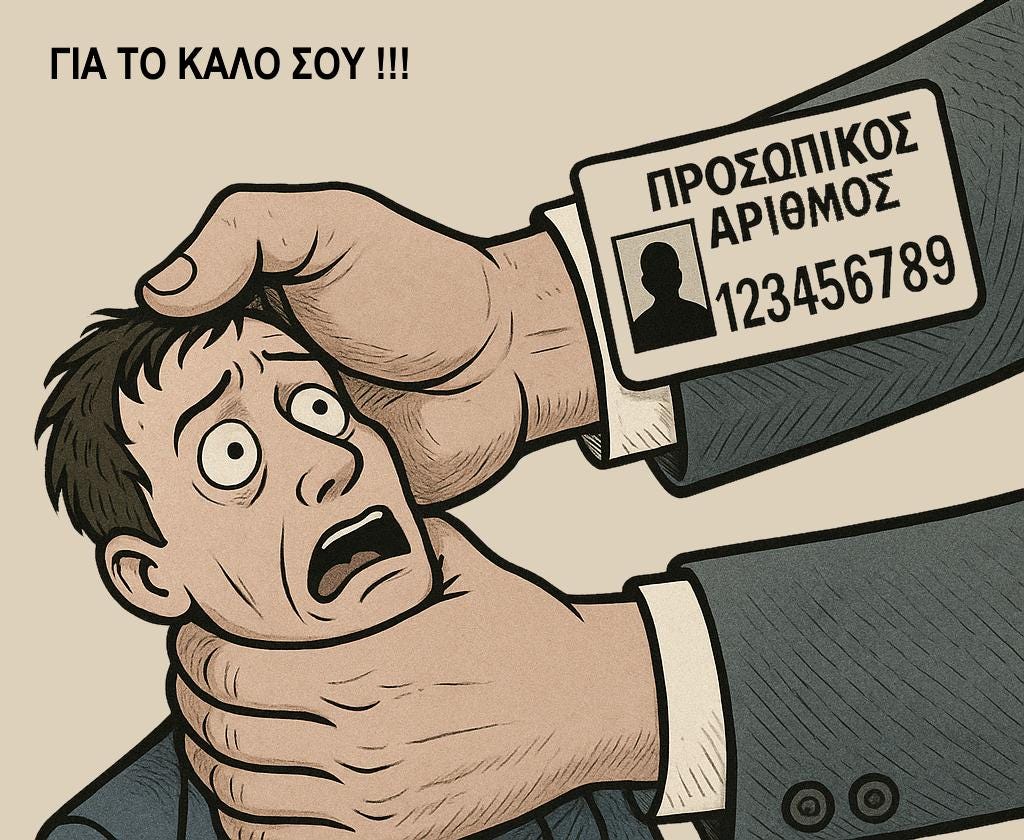Η «ΜΕΓΑΛΗ ΤΟΜΗ» ΤΟΥ ΠΡΟΣΩΠΙΚΟΥ ΑΡΙΘΜΟΥ: Ο ΣΤΡΑΓΓΑΛΙΣΜΟΣ ΤΗΣ ΕΛΕΥΘΕΡΙΑΣ ΜΑΣ 