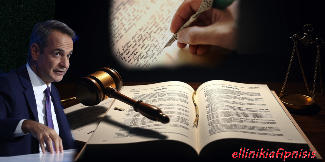 Οι ιδιόγραφες διαθήκες και η περίεργη τροποποίηση του κληρονομικού δικαίου από την κυβέρνηση Μητσοτάκη…