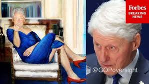 During his testimony to the House Oversight Committee’s Epstein probe last week, former President Clinton was asked about the infamous painting about the “blue dress” painting of him at Epstein’s residence, and other artifacts.