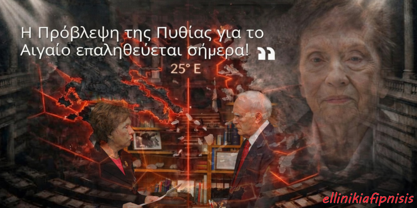 Η «Πυθία» Άννα Ψαρούδα – Μπενάκη έφυγε…μα η πρόβλεψη της για το Αιγαίο επαληθεύεται σήμερα…! Θυμάσαι;