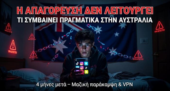 ΤΙ ΣΥΜΒΑΙΝΕΙ ΠΡΑΓΜΑΤΙΚΑ ΣΤΗΝ ΑΥΣΤΡΑΛΙΑ; Η ΑΠΑΓΟΡΕΥΣΗ ΤΩΝ SOCIAL MEDIA ΓΙΑ ΠΑΙΔΙΑ ΚΑΤΩ ΤΩΝ 16 ΑΠΕΤΥΧΕ Ή ΟΧΙ; Η σκληρή πραγματικότητα 4 μήνες μετά