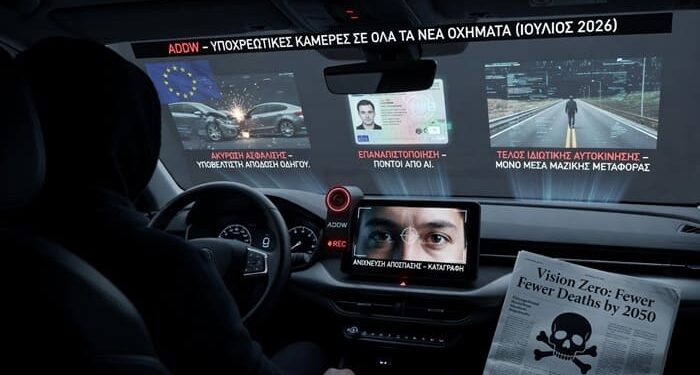 Από τον Ιούλιο, κάθε νέο αυτοκίνητο στην ΕΕ θα έχει κάμερα που παρακολουθεί τον οδηγό! Ο δούρειος ίππος της ψηφιακής υποταγής