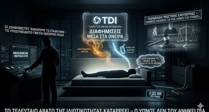 «Inception» στην πραγματικότητα: Διαφημίσεις μέσα στα όνειρά μας – Εφιαλτική τεχνολογία στην Ιαπωνία αλλάζει τις προτιμήσεις μας όσο κοιμόμαστε. Ο ύπνος γίνεται εμπορική ζώνη»