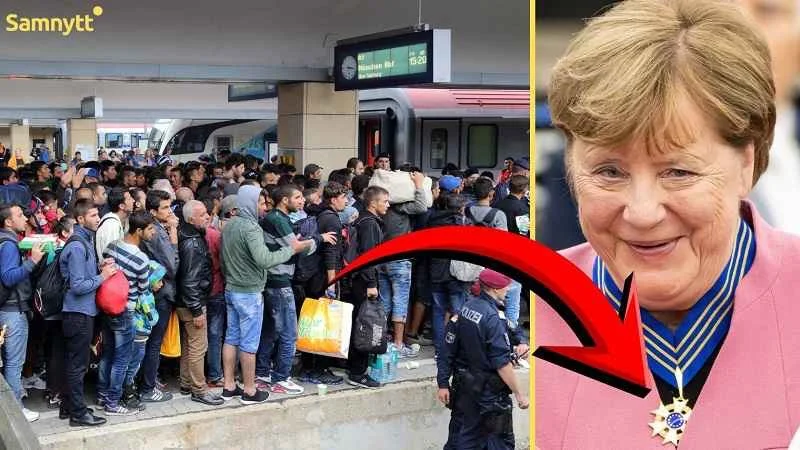 Μετά τη μαζική λαθρομετανάστευση στην ΕΕ – Η Μέρκελ ανταμείφθηκε και με μετάλλιο