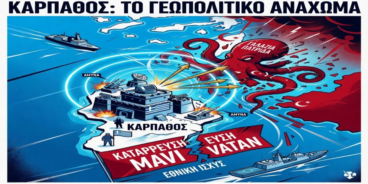 Κάρπαθος: Το Ευρωπαϊκό ανάχωμα που ακυρώνει τη «Γαλάζια Πατρίδα»…