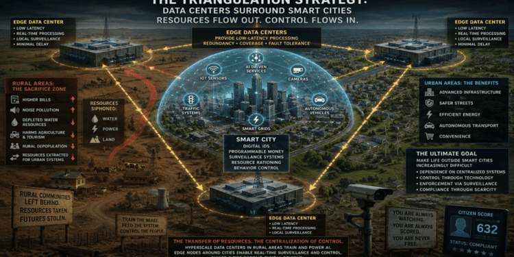 Το απόλυτο σχέδιο ελέγχου: Data centers και smart cities συνδέονται – “Κάνουν τις αγροτικές περιοχές ακατοίκητες για να σε κλείσουν στην ψηφιακή φυλακή”