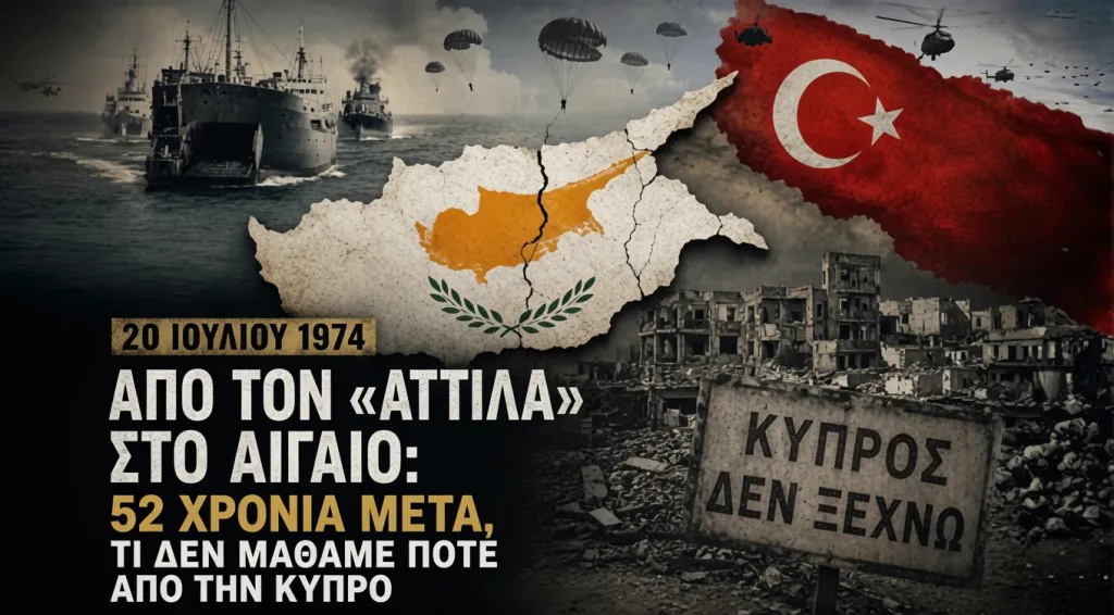 Από τον «Αττίλα Ι» στο Αιγαίο: 52 χρόνια μετά, τι δεν μάθαμε ποτέ από την Κύπρο…
