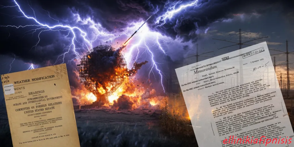 Η Γεωμηχανική της CIA επιβεβαιώνεται σε επίσημα δημοσιευμένα έγγραφα που αποδεικνύουν ότι χειραγωγεί τον καιρό εδώ και δεκαετίες. Ποιος είναι «ψεκασμένος» τώρα…;
