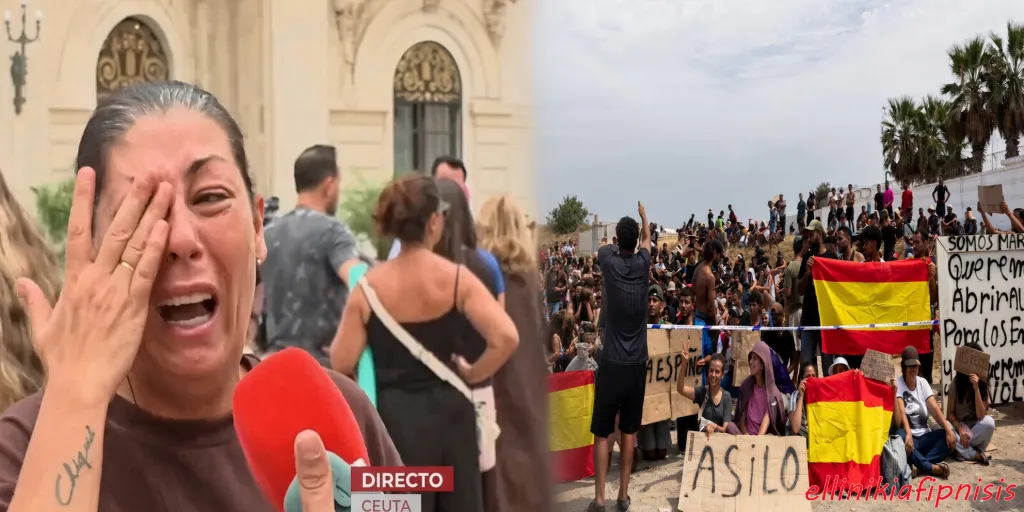 Η κόλαση στη Θέουτα της Ισπανίας από τους λαθρομετανάστες συνεχίζεται μέχρι σήμερα: Μητέρες κλαίνε στους δρόμους καταγγέλλοντας ότι το κράτος τους άφησε αβοήθητους, γυναίκες αναγκάζονται να φύγουν από την περιοχή λόγω καθημερινών βιασμών, ενώ παιδικές χαρές και παραλίες είναι γεμάτες με περιττώματα και καταυλισμούς. Η εισβολή συνεχίζεται…